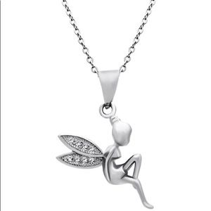 NIB 925 SterlingSilver Fairy Wing Pendant 💜💗💜